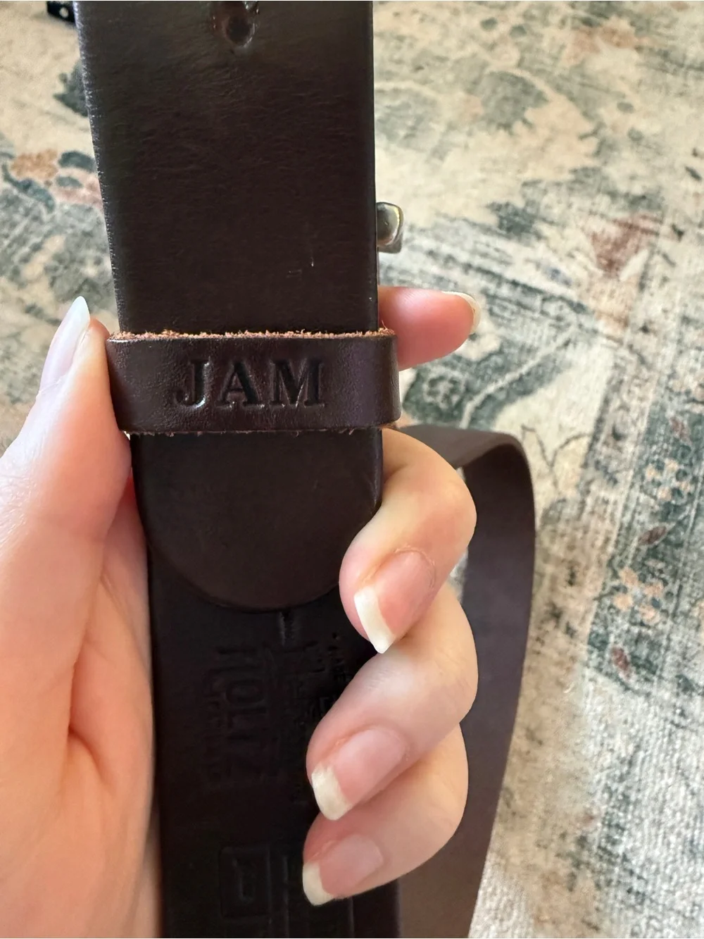 Men's Brown Leather Belt - Classic Casual Style